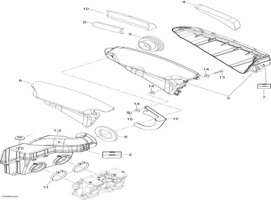 Snowmobiles lynx  - Air Intake System