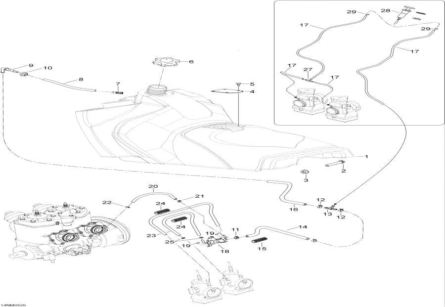 Snow mobile Lynx  -   / Fuel System