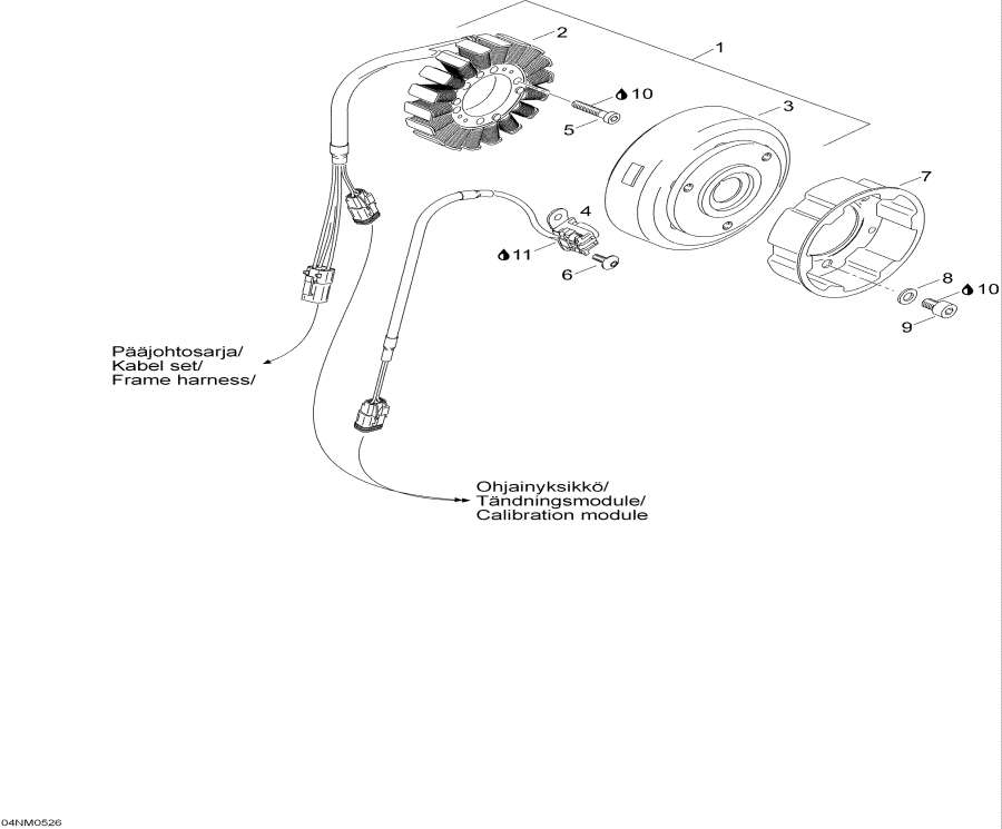 Snowmobile lynx  - Magneto
