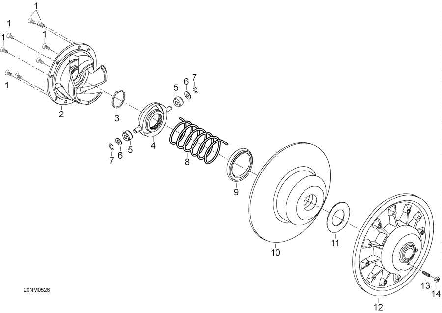 Snow mobile �����  - Driven Pulley - ������� ����