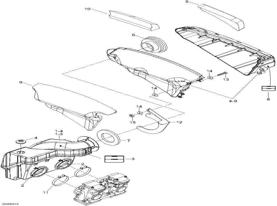 Snowmobile   - Air Intake System