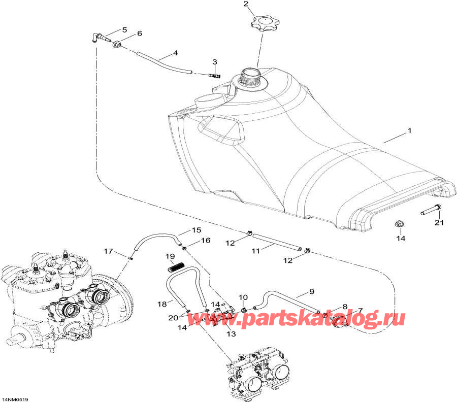 Snowmobile   - Fuel System /  