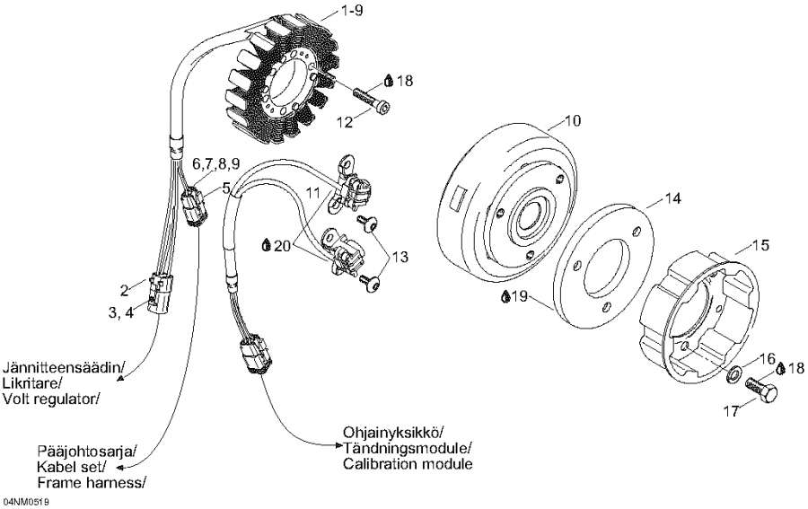 Snowmobiles lynx  - Magneto - 