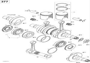 01- Коленвал и Поршни, 377 (01- Crankshaft And Pistons, 377)