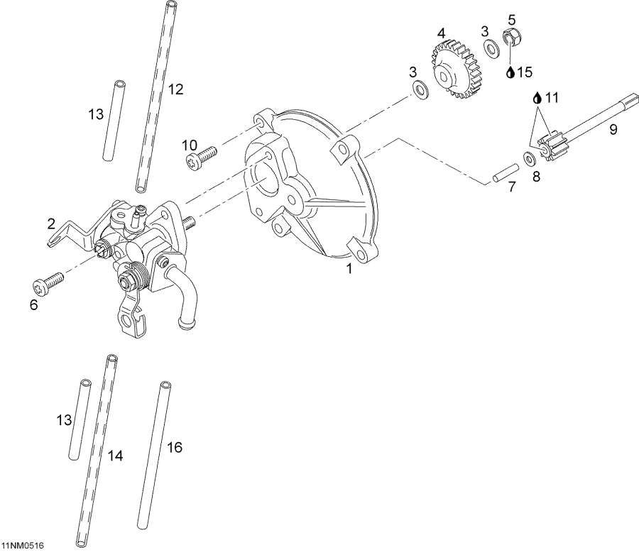 Snowmobile   - Oil Pump, 400, 400e /  , 400, 400e