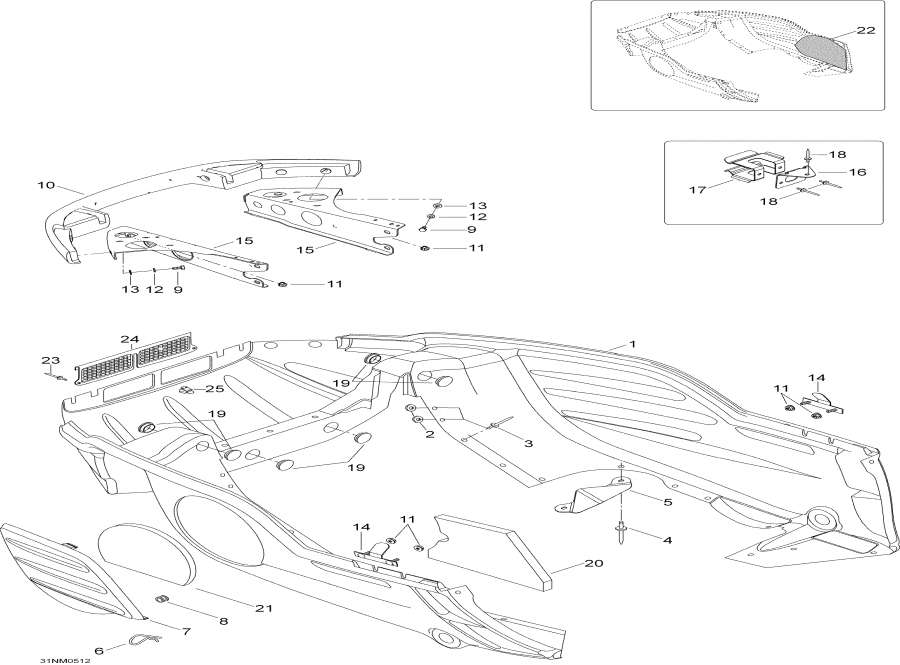 Snowmobile   -   / Bottom Pan