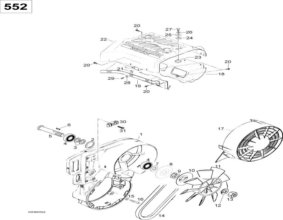 Snowmobile Lynx  - Fan, 552