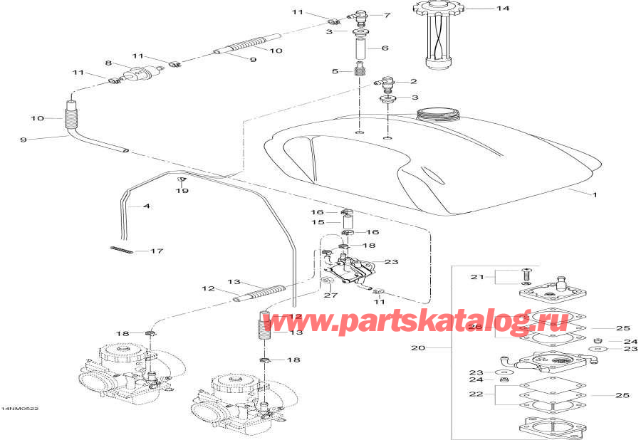 Snow mobile Lynx  -   - Fuel System