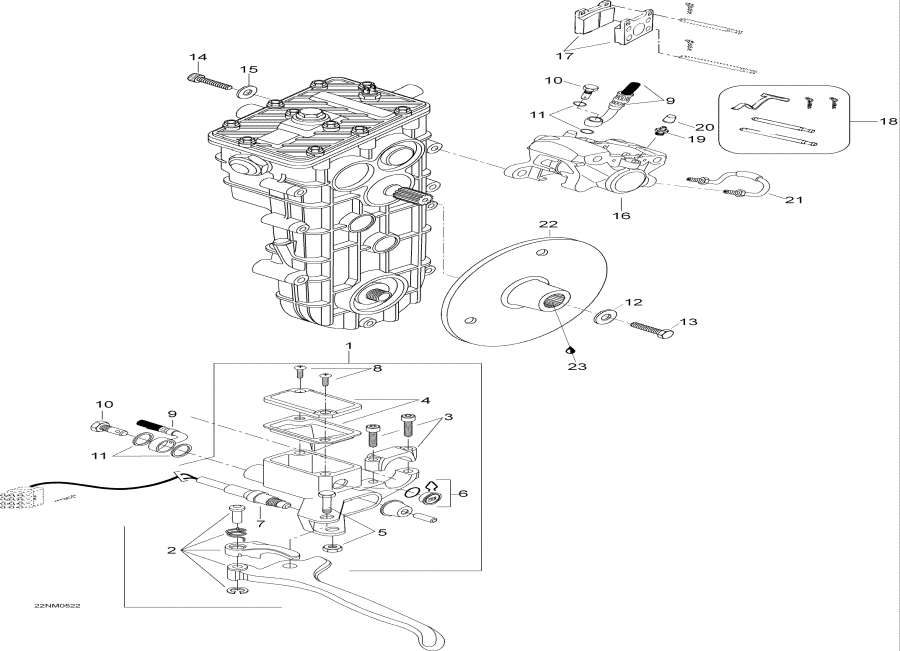 Snowmobile lynx  -  - Brake