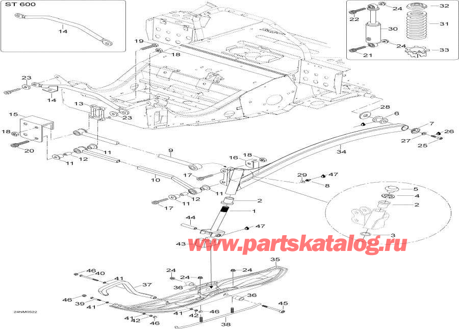    -     - Front Suspension And Ski