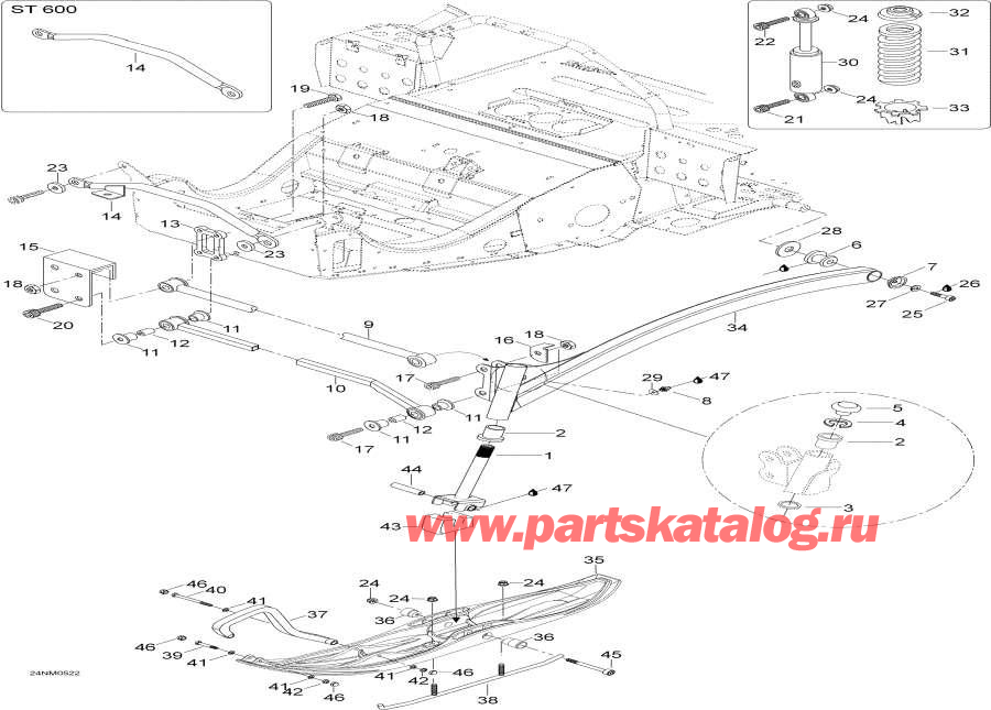  Lynx  - Front Suspension And Ski -    