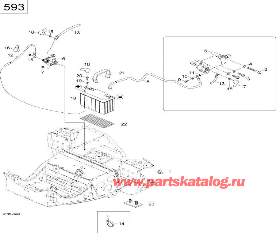  lynx  - Battery And Starter, 600
