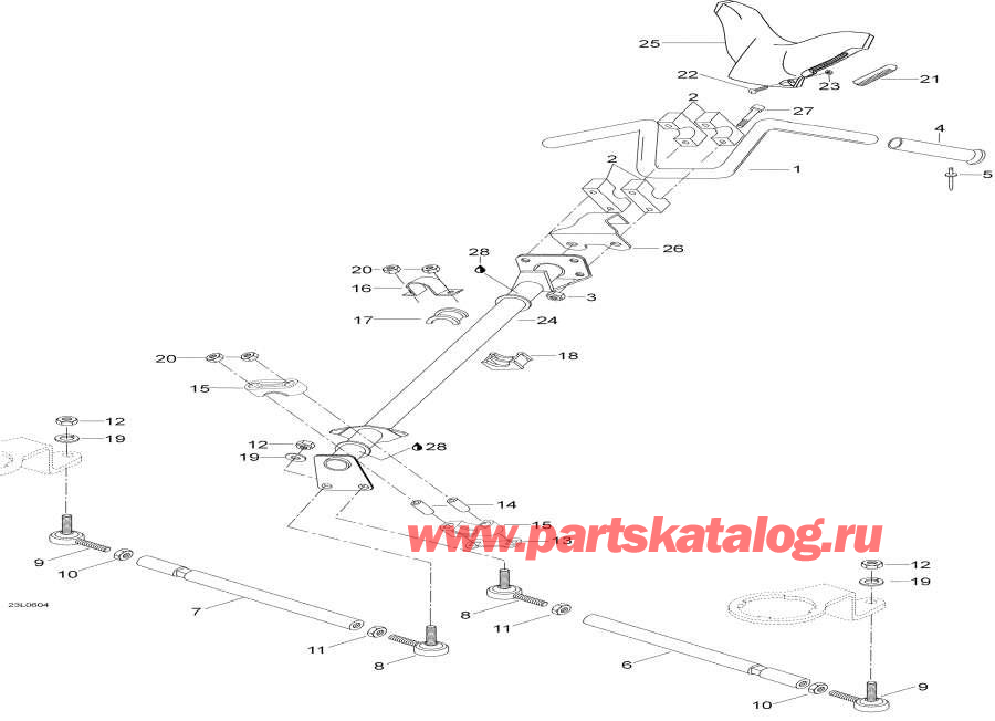 Snowmobile lynx  -   System - Steering System