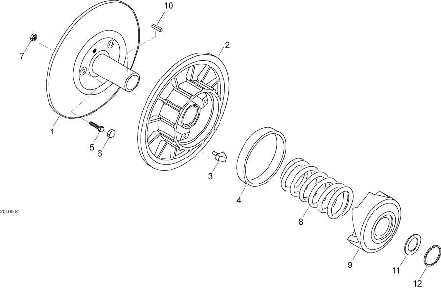 ��������� Lynx  - ������� ���� - Driven Pulley