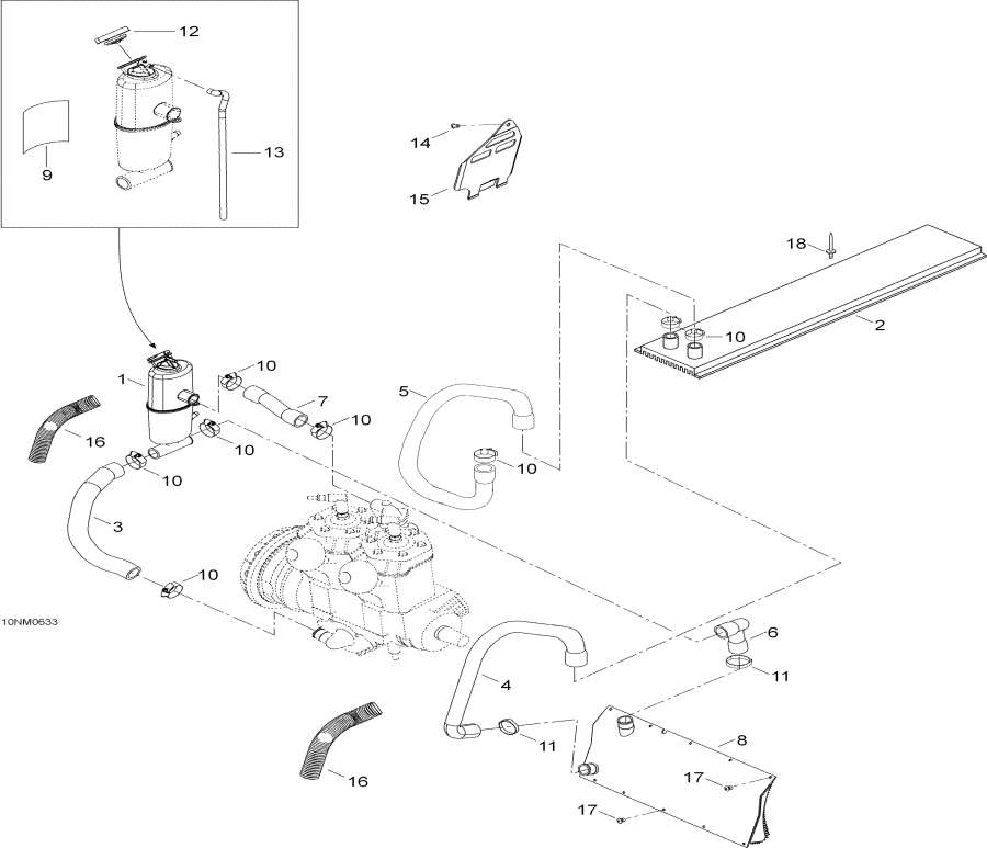 Snowmobiles Lynx  -  System / Cooling System