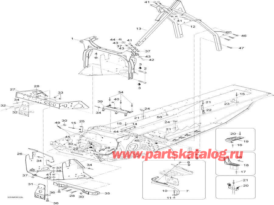 Snow mobile lynx  - ���� � Components / Frame And Components