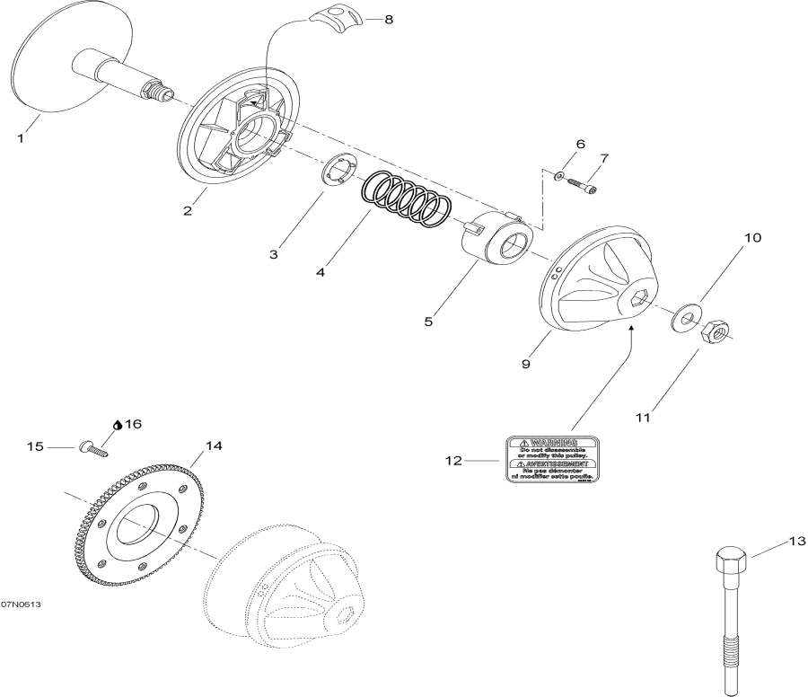 Snowmobile   - Drive Pulley -  