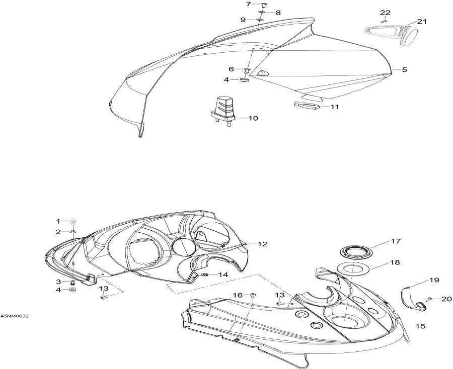 Snowmobiles   - Windshiel And Console