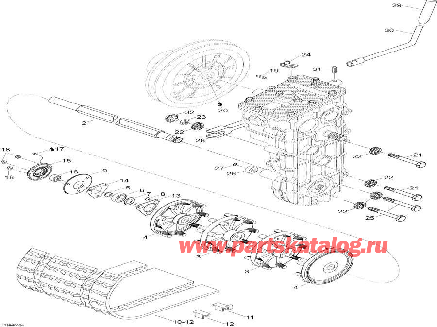  lynx  - Drive Axle And Track / Drive Axle  Track