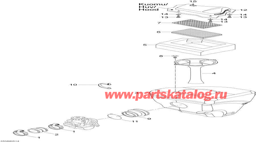 Snow mobile lynx  - Air Silencer
