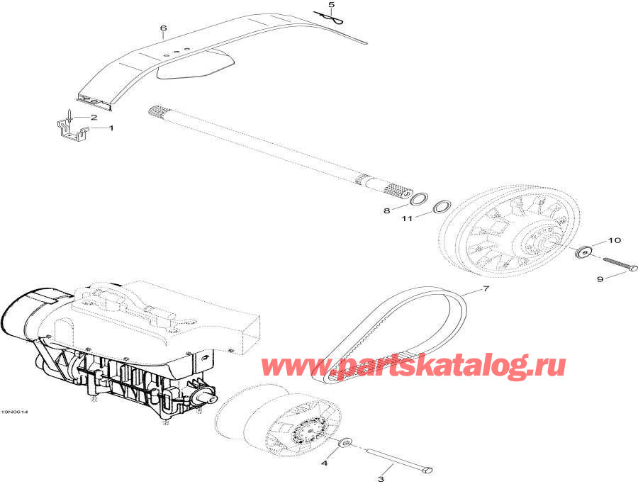 Snow mobile   -  System - Pulley System