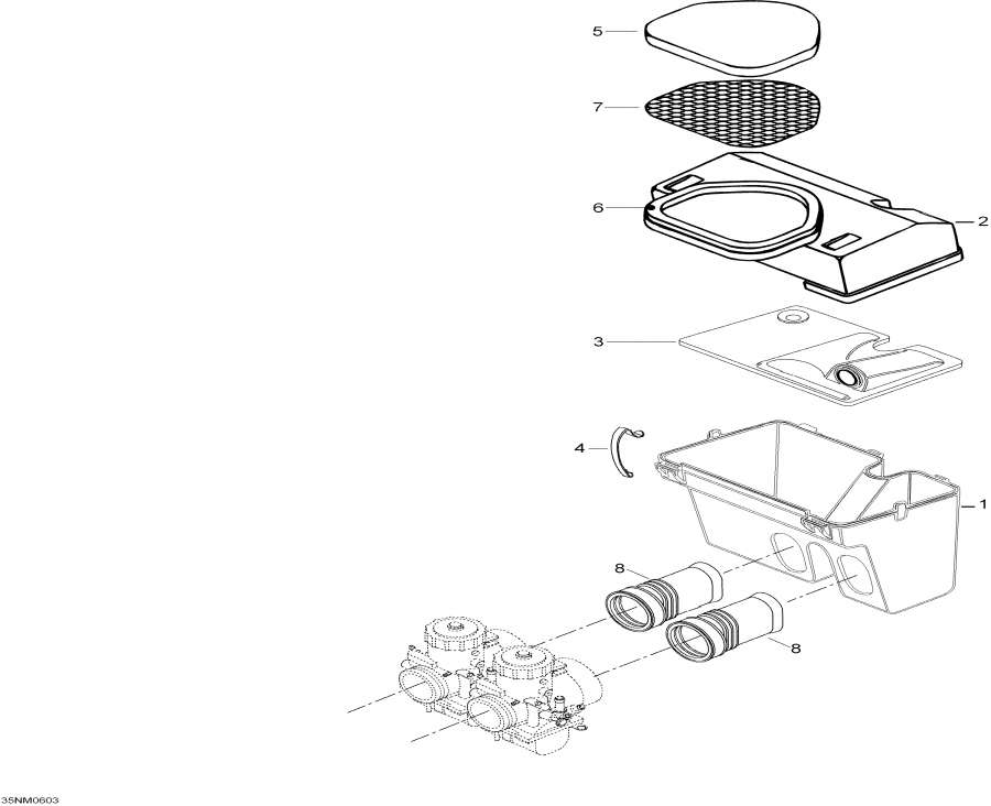 Snowmobiles Lynx  - Air Intake System / Air ������� ������ System