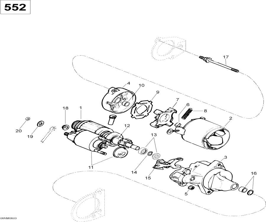 Snow mobile lynx  - �������������� - Electric Starter