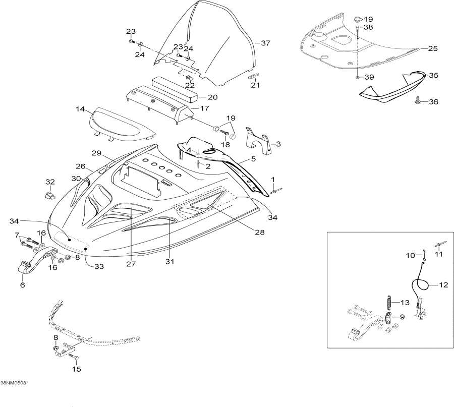 Snowmobiles Lynx  - Hood / Hood