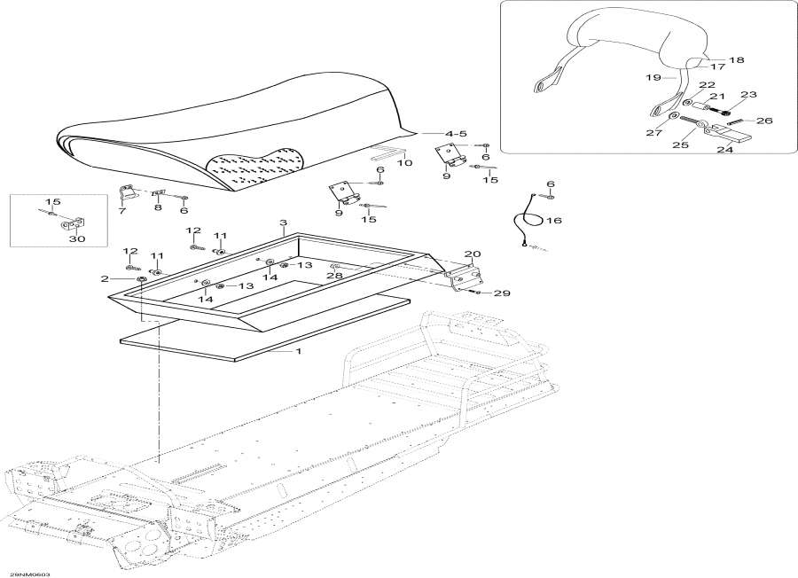 Snow mobile �����  - Seat - �����