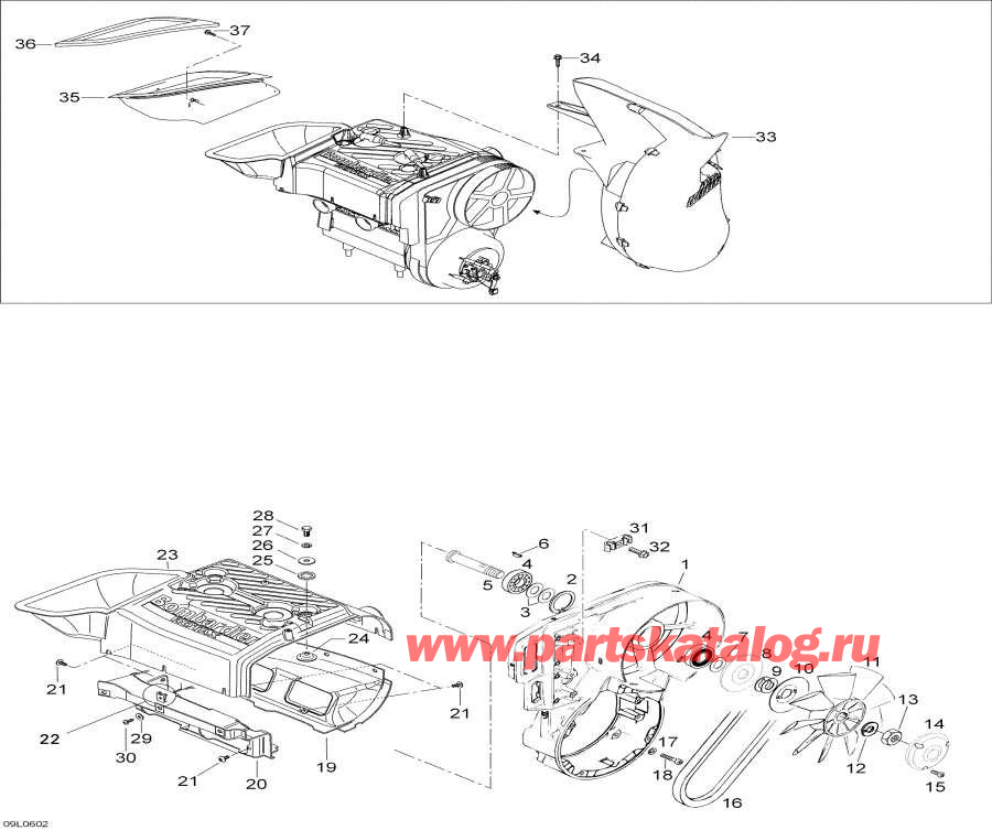 Snow mobile lynx  - Fan - Fan