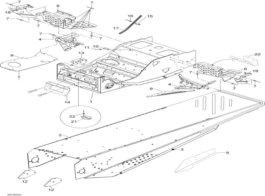 Snow mobile Lynx  - ���� / Frame