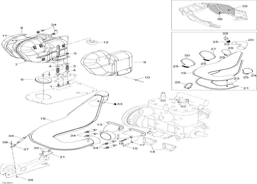 Snowmobiles �����  - ��������� ������� / Exhaust System