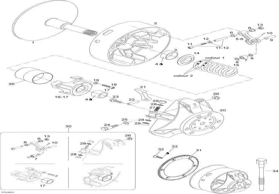 Snowmobiles Lynx  - ���� ������� / Drive Pulley