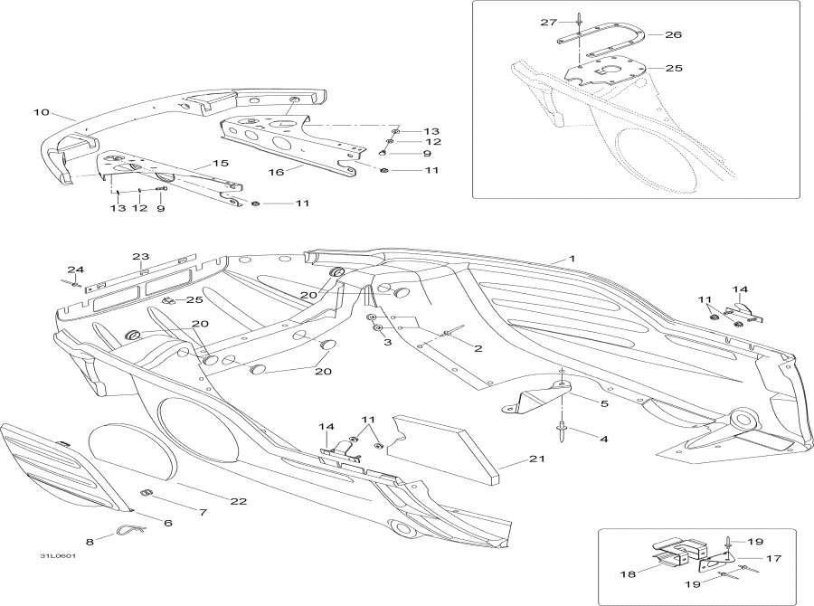 Snowmobiles Lynx  - Bottom Pan - ������ ������