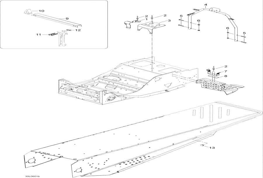 Snow mobile Lynx  -  / Frame