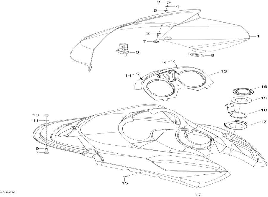 Snowmobiles Lynx  - Windshield And Console