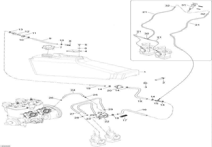 Snowmobiles Lynx  - Fuel System