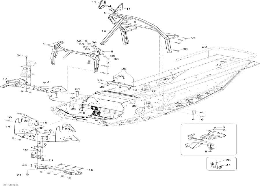 Snowmobiles lynx  - Frame And Components,���� � Components