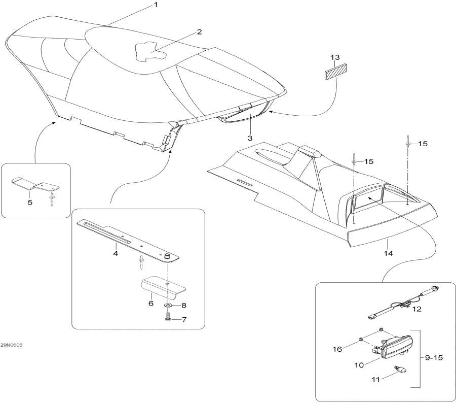 Snowmobile   - Seat