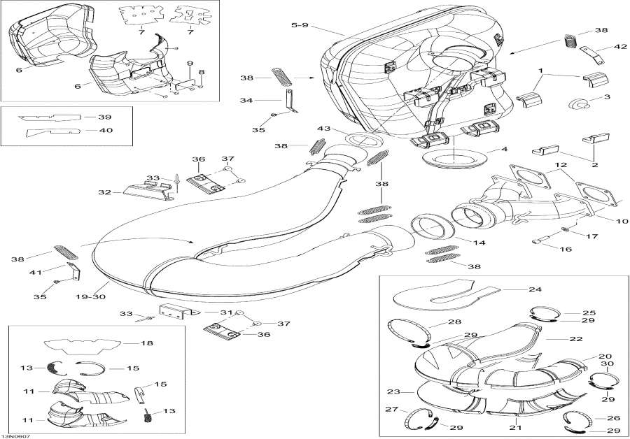 Snow mobile   -   - Exhaust System
