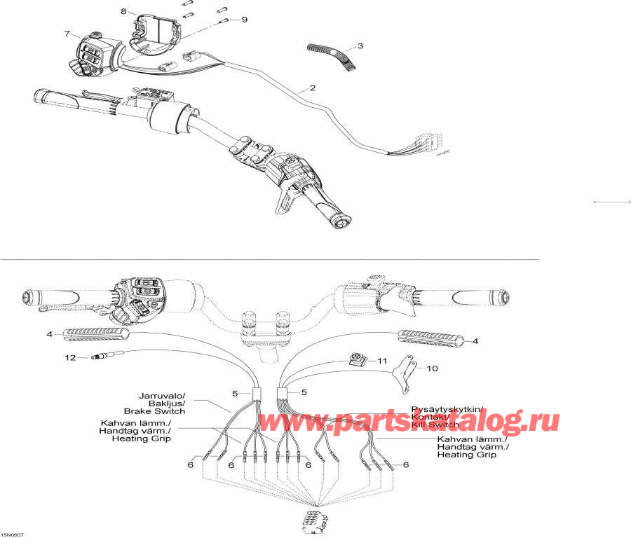 Snowmobiles lynx  - Steering Harness