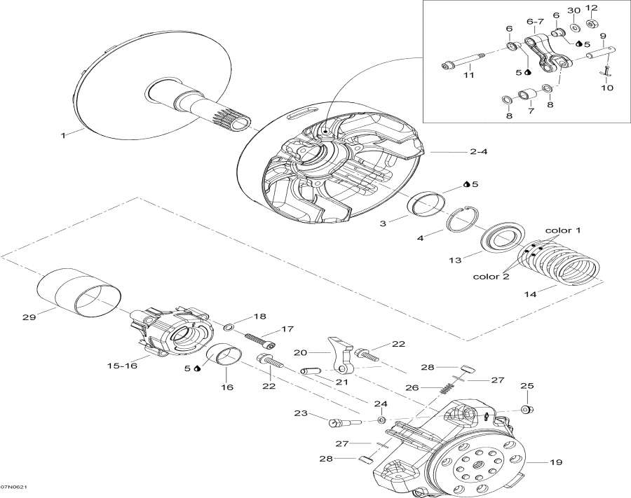 Snowmobile lynx  -   / Drive Pulley