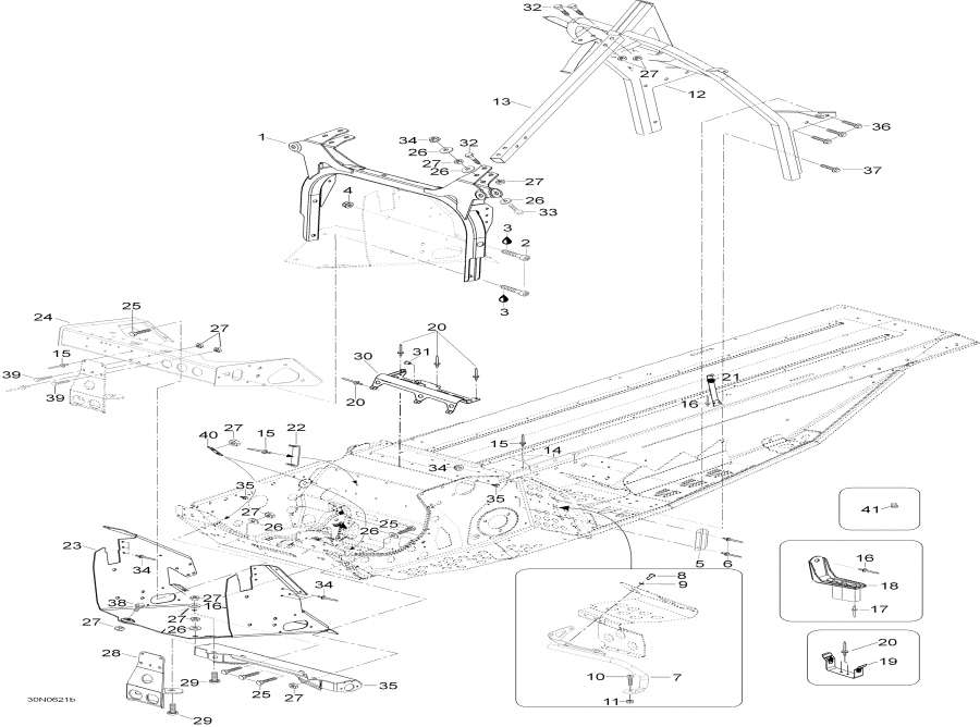 Snowmobile lynx  -   Components / Frame And Components
