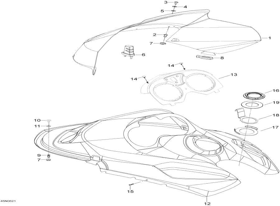 Snowmobiles Lynx  - Windshield And Console