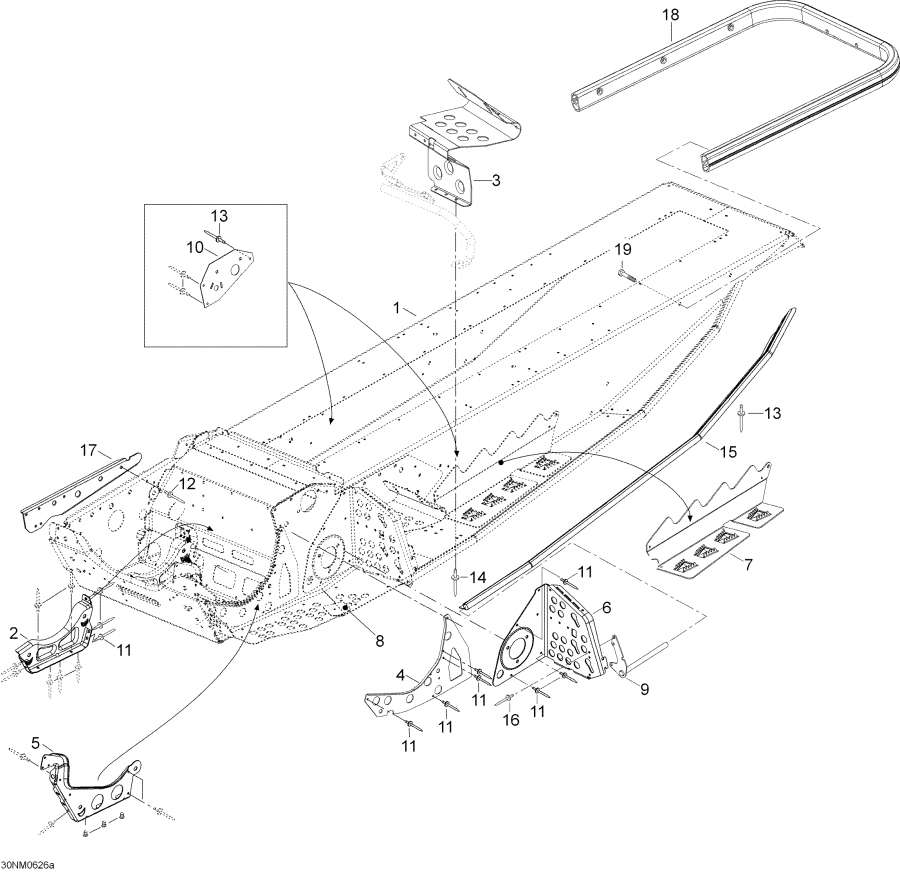 Snow mobile lynx  -  - Frame