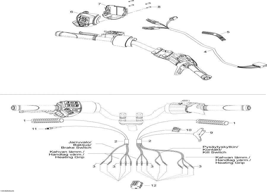 Snowmobiles Lynx  - Steering Harness