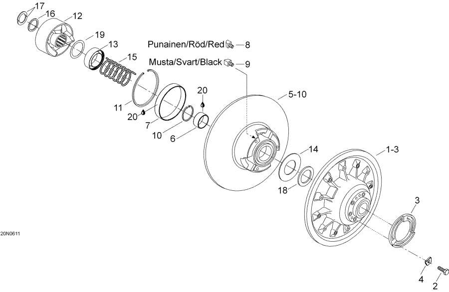 Snow mobile   - Driven Pulley, 