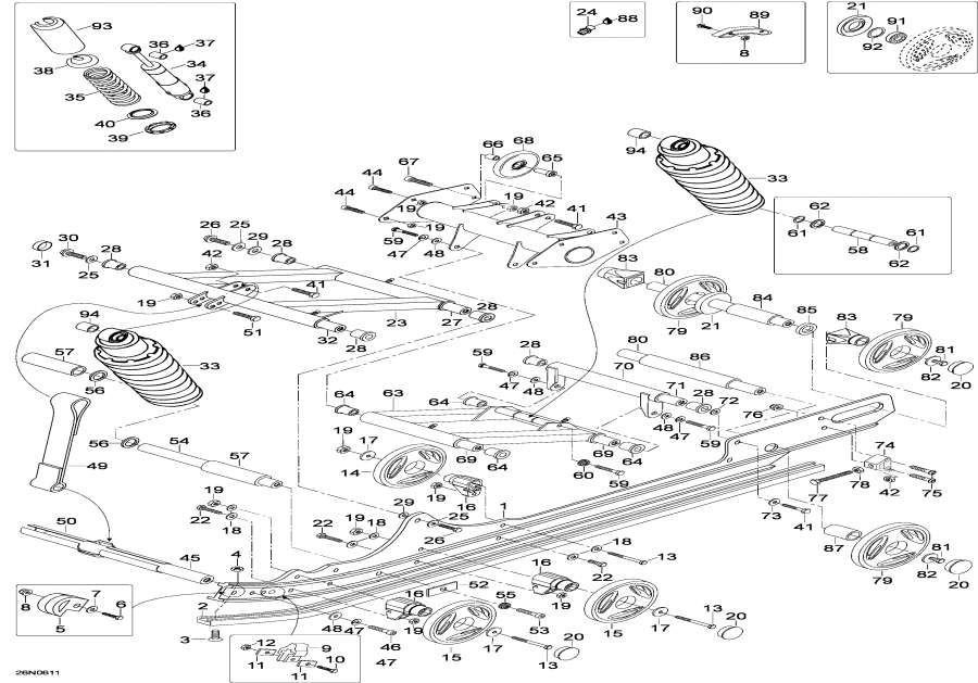 Snowmobiles �����  - ������ �������� / Rear Suspension