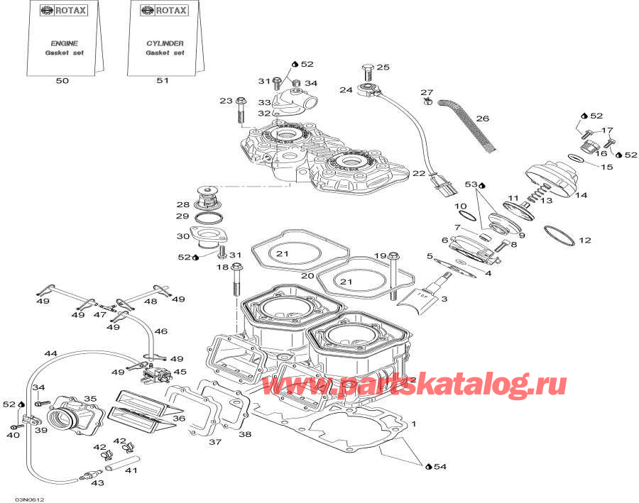 Snowmobile   -      / Cylinder And Cylinder Head