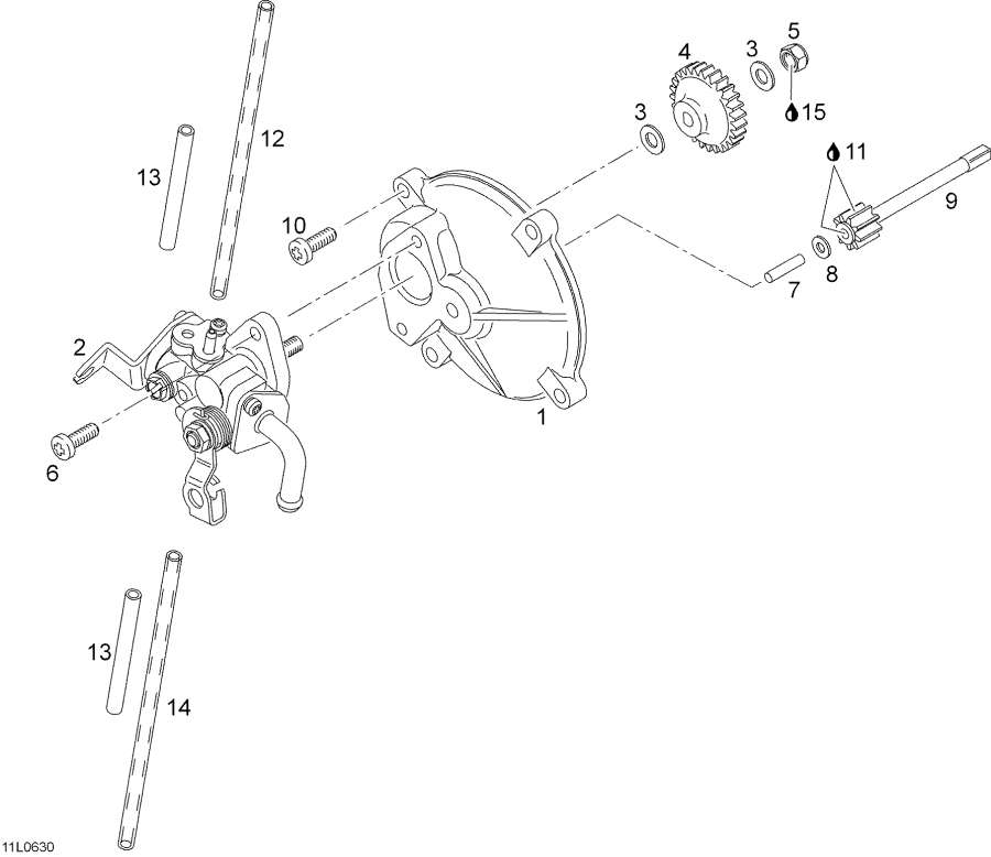 Snow mobile lynx  - Oil Pump
